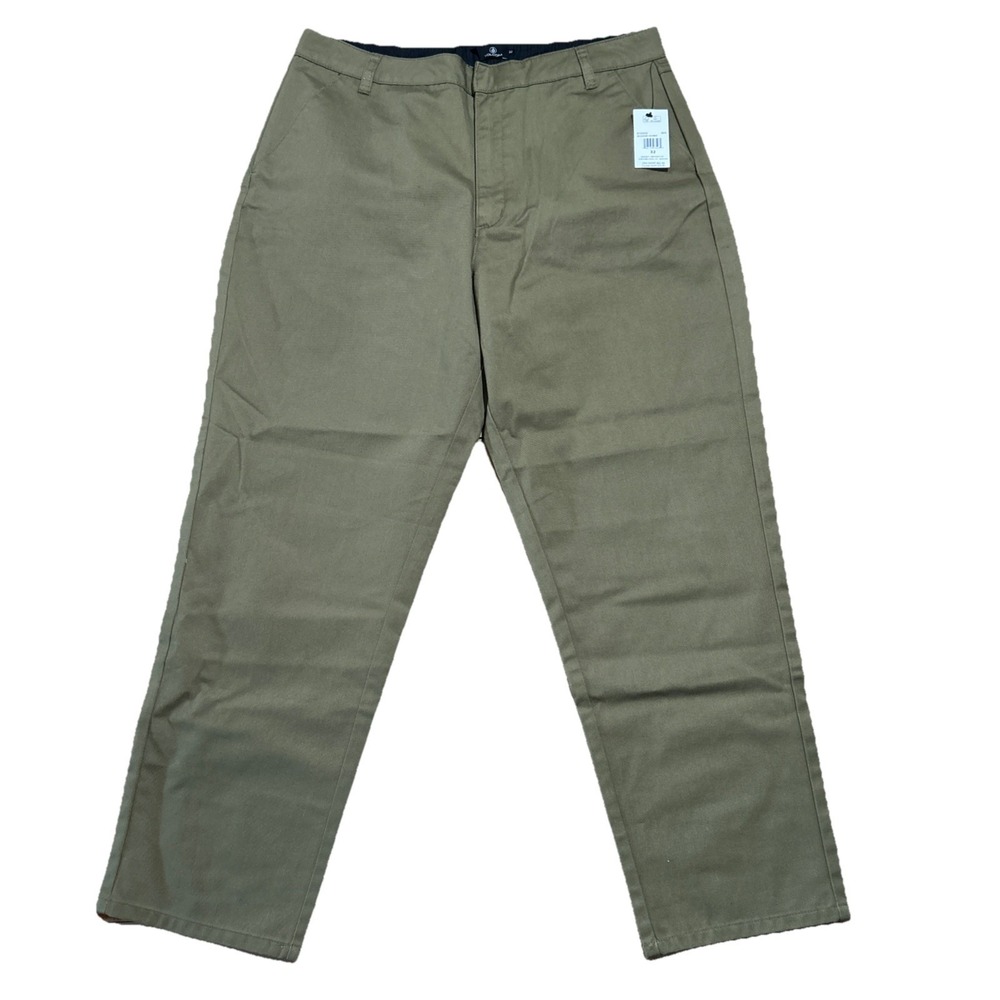 Volcom So‎ Chickie High Rise Green Chino Pants Women's 32 NWT 32x27